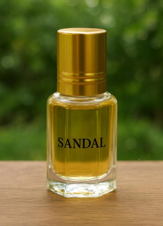 Sandalwood Attar Oil: Pure Natural Roll-On Perfume, Alcohol-Free