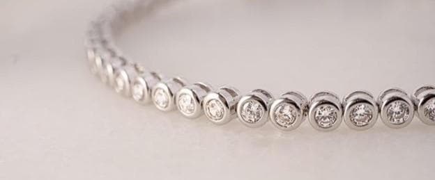 950 Sterling Silver Tennis Bracelet, Cubic Zirconia Tennis Bracelet, Gift for Her, Sizes,7.5 Highest Grade CZ for an authentic diamond look