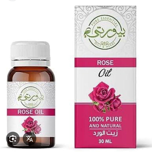 NEW-Purity Rose oil 30 mil- Topical and Aromatherapy-Rose Essential Oil 100% Purely Natural Aromatherapy Skin Care Hair Massage